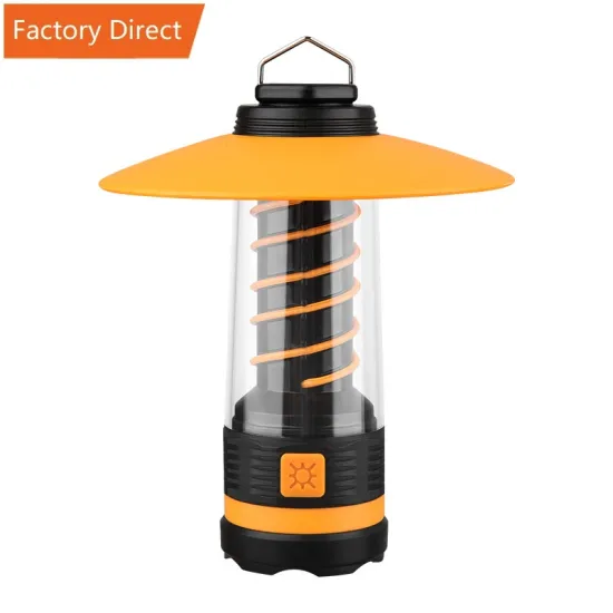 Rechargeable Retro Camping Lantern with Flashlight