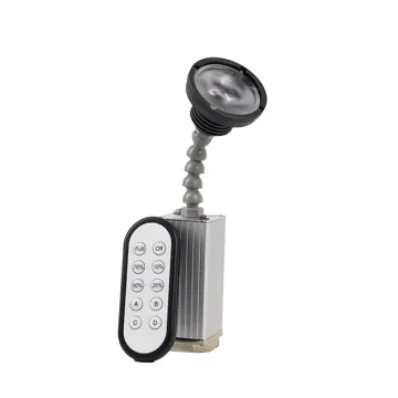 Dimmable LED Pin Spot Light with DMX Control, Zoom Functionality, and Battery Power