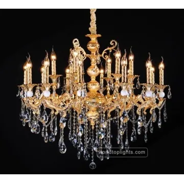 Zinc Alloy Crystal Chandelier with 16 Lights