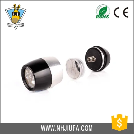 JF Fashion Design Aluminum Alloy Round Ball Shape 6LED Keychain LED Flashlight Wholesale