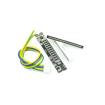 Petunjuk Spektrum Muzik Dual 12 -Bit LED - 7 hijau, 2 oren, 3 merah