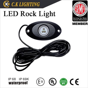 IP68 12V RGB mini LED rock light led deck rock light for boat truck car