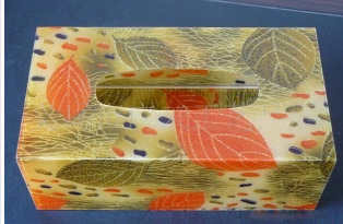 Bespoke Clear Cuboid Acrylic Napkin Box /tissue Box QCY-TB-1
