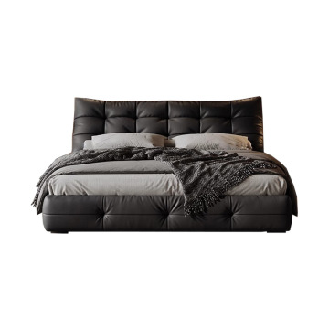 Double bed high end leather