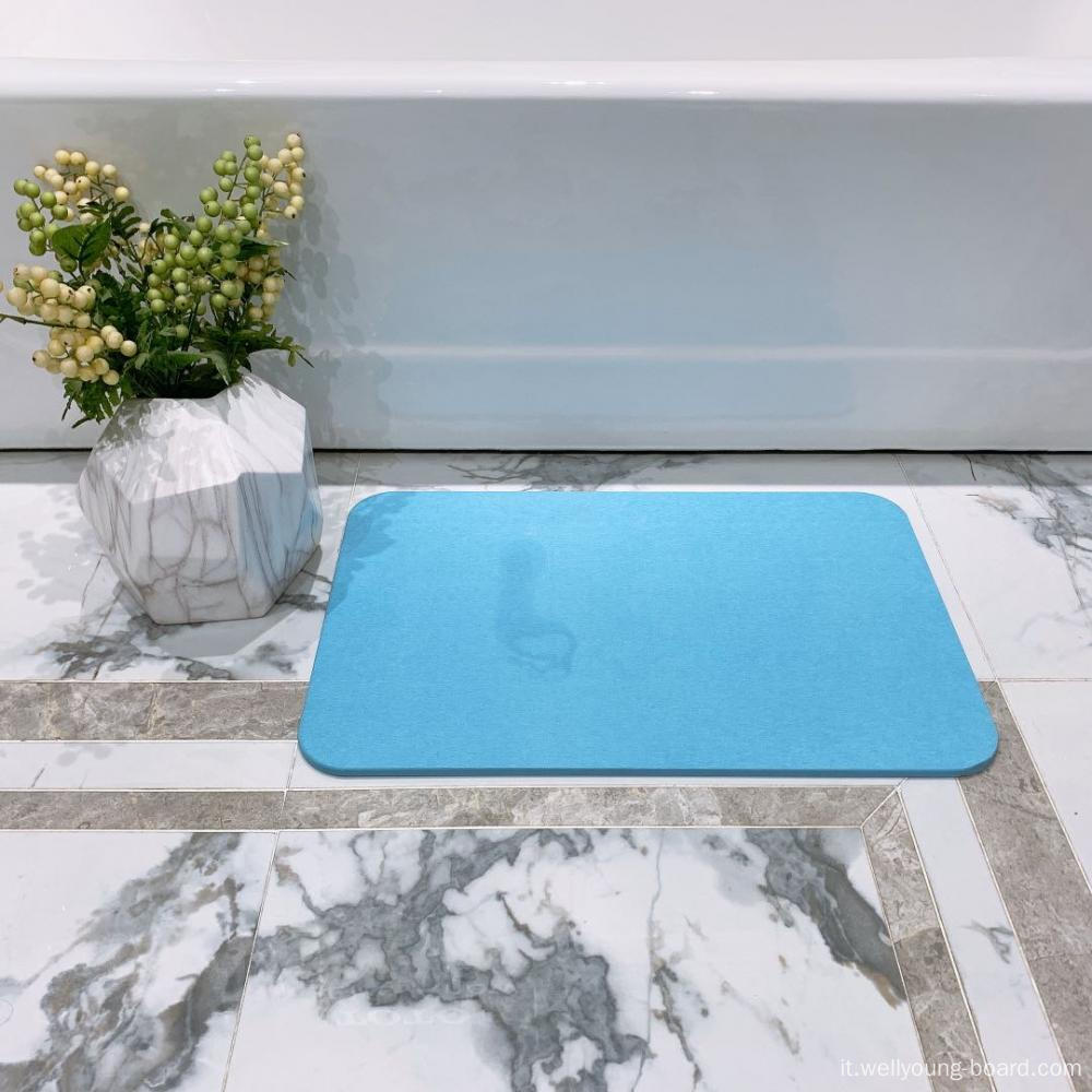 Tappetino da bagno in terra diatomacea, tappetino doccia antiscivolo ad  asciugatura rapida tappetino da bagno in pietra tappetino da bagno super  assorbente