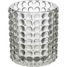 Saisonales Kerzenglas aus Glas