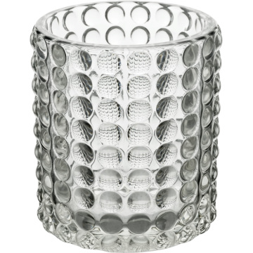 Saisonales Kerzenglas aus Glas