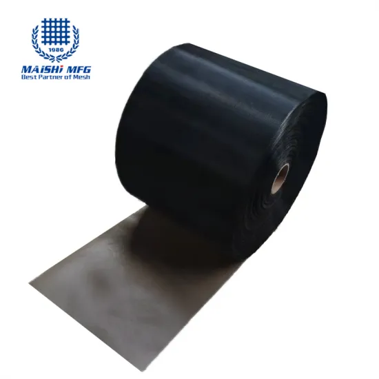 Black Epoxy Coated Wire Mesh for Filter Support Layers
