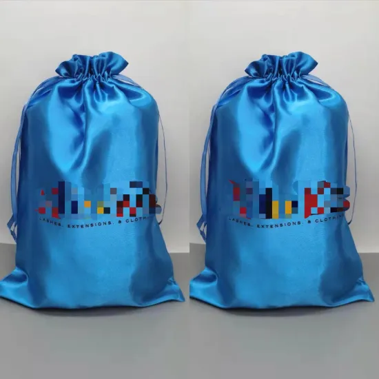 Custom Hair Packaging Solutions: Custom Labels, Wraps, Tags, and Drawstring Silk Bags for Hair Extension Bundles