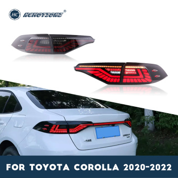Luzes traseiras LED de carro HCMotionz para Toyota Corolla Middle East Edition 2020-2022
