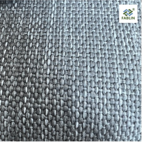 Elegante tela de olefina gris para espacios al aire libre