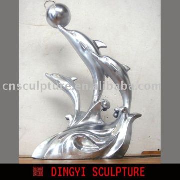 Resin craft,dolphin figurines,home ornament