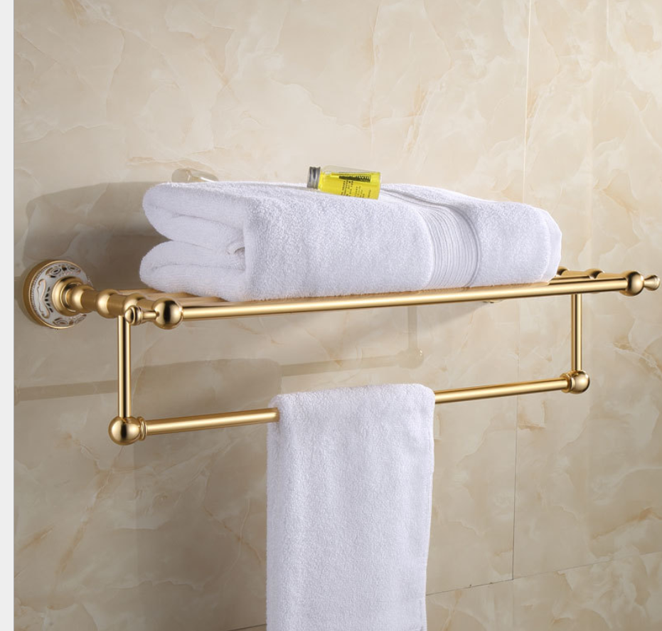 高品質ゴールデンアルミトイレバスルームアクセサリー洗面所アクセサリーセット