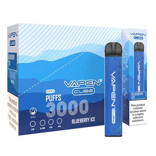 정통 vapen 큐브 3000 퍼프 일회용 vape 펜