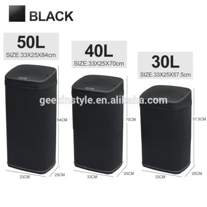 13 Gallon Infrared Touchless Dustbin Stainless Steel Waste bin eko trash can SD-012B