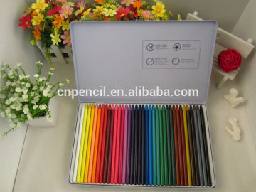 non-wooden colored pencils/36 colors/ metal box packaging/Senior no-wooden colored pencil