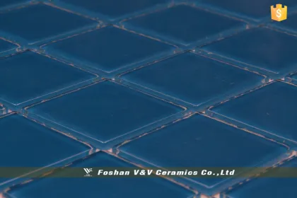 Foshan Swimming Pool Mosaic, Blue Glass Mosaic