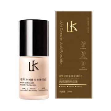 Hot Sales: 30ml Natural Long-Lasting Waterproof Face Makeup Oil Control Light Concealer Liquid Foundation