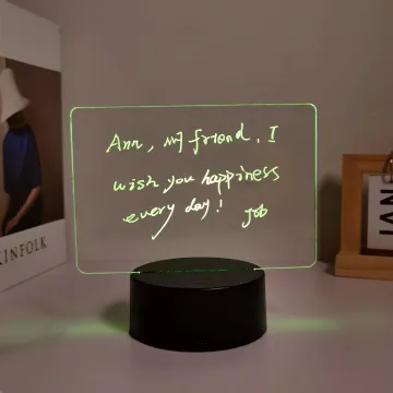 2024 Hot Deals: Erasable LED Acrylic Writing Board - RGB Lights Memo