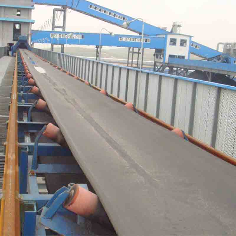 Coal yard transfer gas cushion belt conveyor