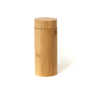 Recyclable Round Bamboo Wooden Eyeglass Cases