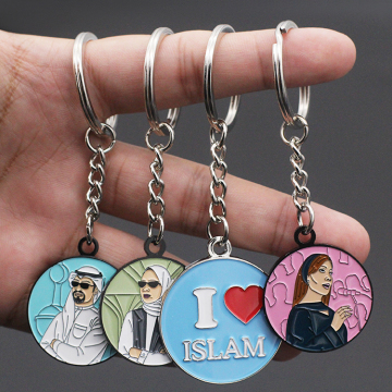 Porte-clés en métal de souvenir de mode promotionnel personnalisé