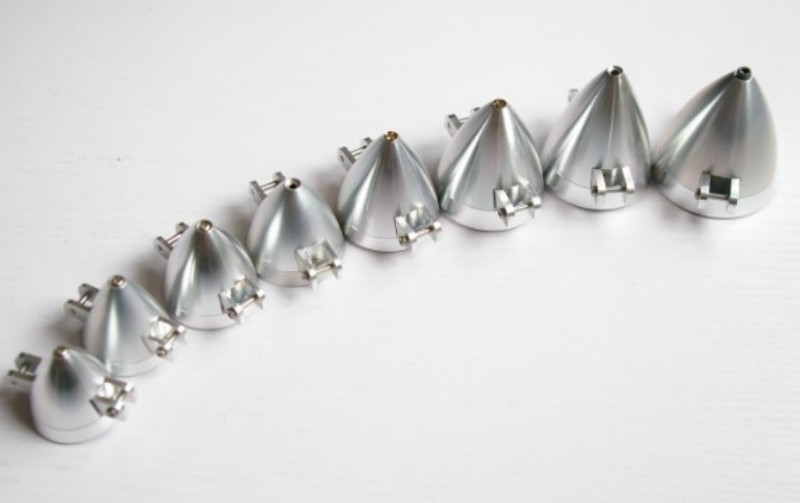 Aluminium spinner for folding prop