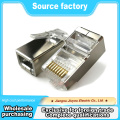 Plugue modular com proteção metálica RJ45 CAT6A