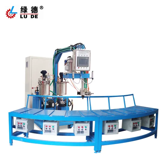 PU Shoe Sole Injection Machine - LD-803/6 8 to 15 Station Polyurethane Footwear Manufacturing Equipment