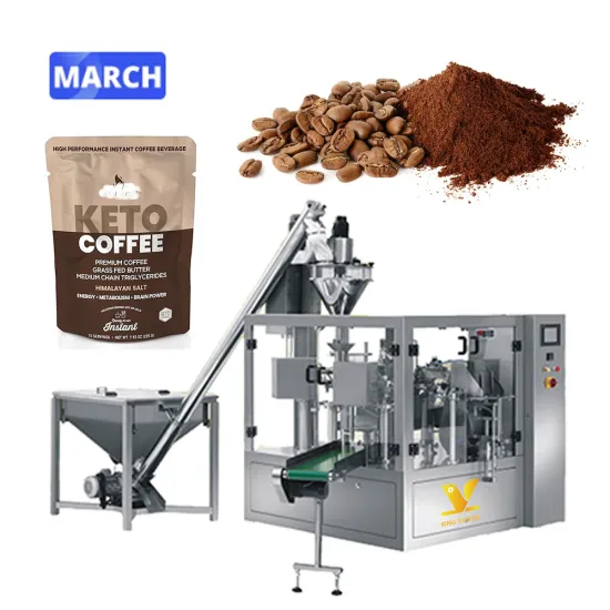 Automatic Premade Bag Powder Filling and Sealing Machine for Instant Coffee Powder Packaging