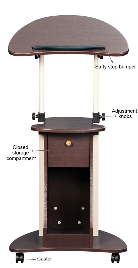 laptop stand on wheels