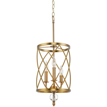 Luxury Classic 3-Light Candle Lantern Chandelier