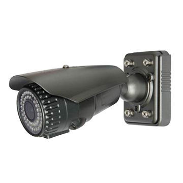 CCTV Camera 650TVL Weather-proof IR Varifocal Camera with PAL/NTSC Systems and 60m Viewing Distance