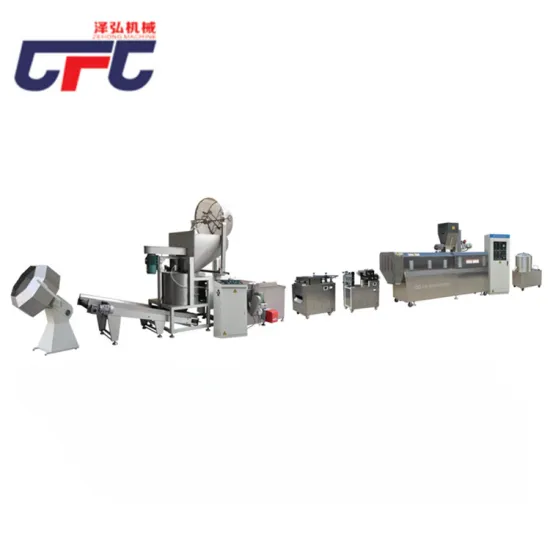 Food puffing machine processing line