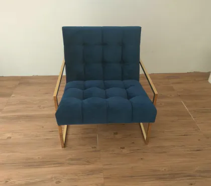 Jonathan adler metal frame Goldfinger recline sofa