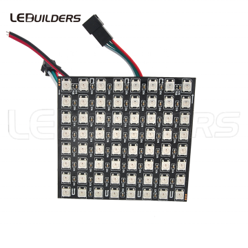 Pantalla de pantalla de matriz LED 8x8 RGB: paneles WS2812B y SK6812