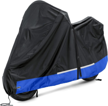 Heavy Duty Waterproof & UV Durable Motorcycle Cover - Sun & Rain Protector