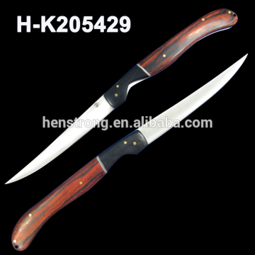 7cr17 Stainless Steel Wood Handle Folding Fish Fillet Knives