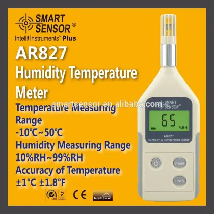 Digital temperature and humidity meter AR827