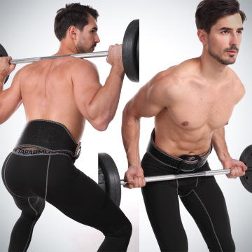 Professional Cowhide Leather Fitness Belt for Gym Training