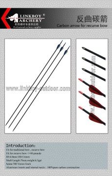Factory wholesale Linkboy LBA009-1 Carbon arrow for Recurve bow archery hunting