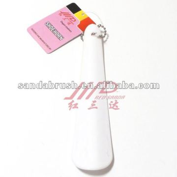 plastic shoe horn for shoe care travel use
