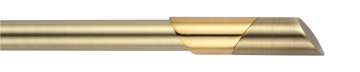 Golden and antique brass curtain rod