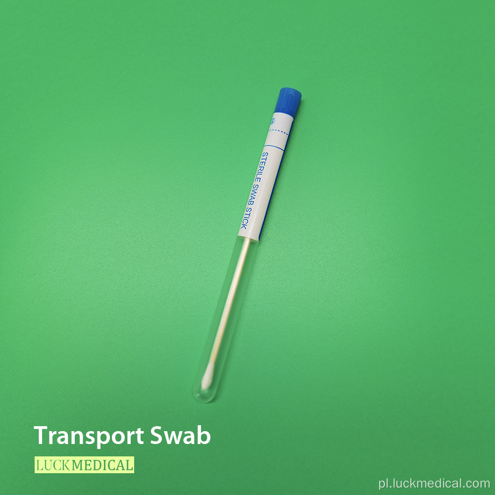 Transport Swab Tube drewniana bawełniana czubek CE