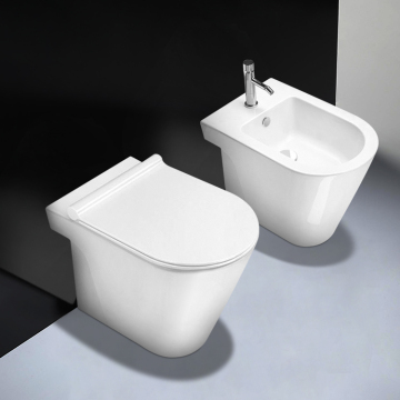 European Style High-Quality Bathroom Suites: Toilet, Bidet, and Ceramic Floor-Mounted Sets