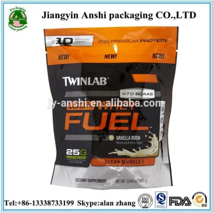 Plastic twinlab bag zipper stand up plastic bags/plastic twinlab bag