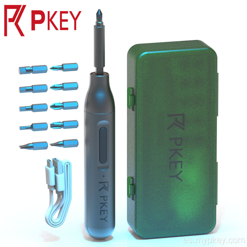 Herramienta de alimentación de destornillador eléctrico de 3.7V recargable de PKey