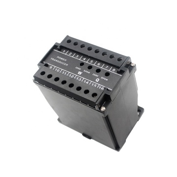 High-Precision Active and Reactive Power Transmitter with 4-20mA Output for Three-Phase Systems