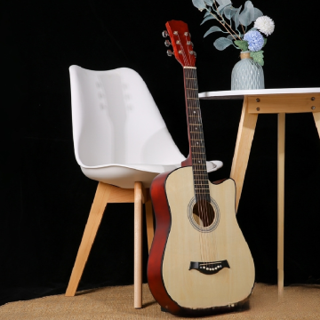 Factory Direct 38-Inch Folk Wooden Guitar - Large Stock for Beginners