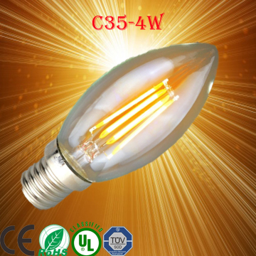 Marketing new product WiFi Bluetooth candle led lamps c35 e14 filament 4w